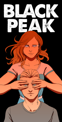 Banner image advertising the Black Peak comic